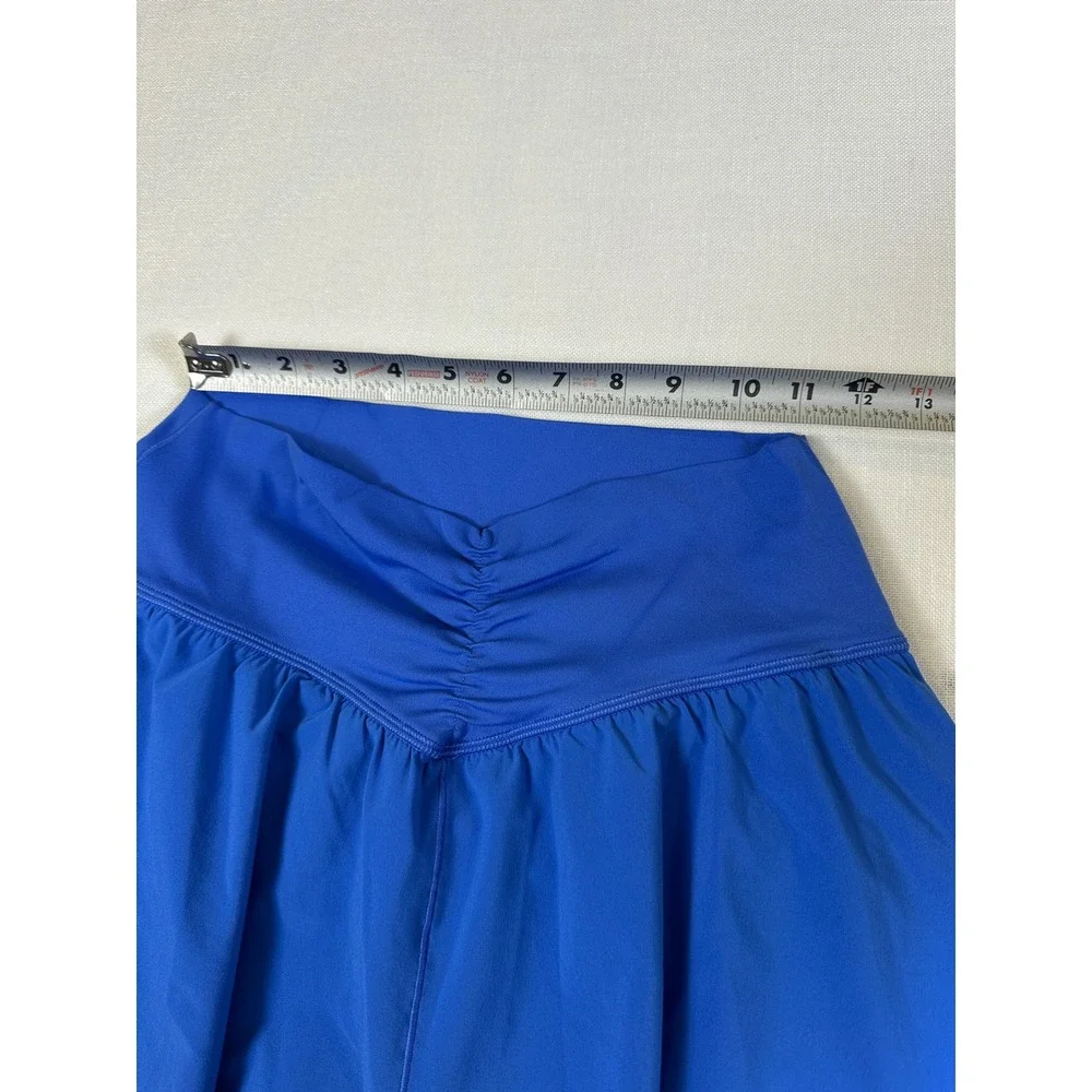 OFFLINE by Aerie Real Me flirty Crossover Flowy Skort Royal Blue Medium - Picture 5 of 7